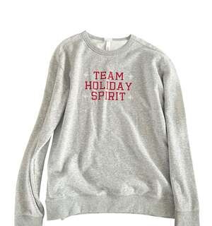 Wondershop Women's Team Holiday Spirit Gray Graphic Sweatshirt